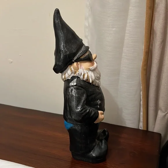 Vintage HARLEY DAVIDSON Biker Gnome  Motorcycle Leather Man Cave Decor - Picture 6 of 16